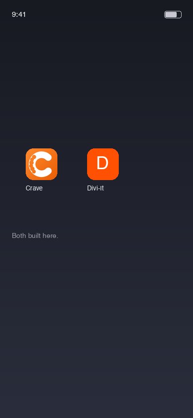 A phone home screen with both apps installed